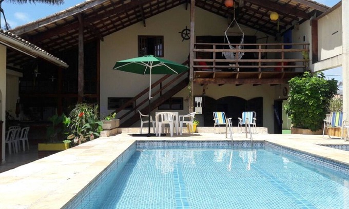 Santa Terezinha House | Cozy Beach House for Up to 16 Guests with Pool & Ocean View
