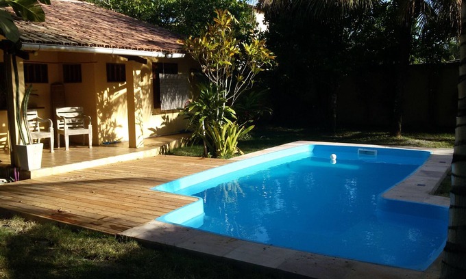 Arraial d'Ajuda House | Inviting Home with Balconies, Pool, and Beach Access