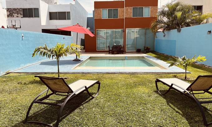 Merida Municipality House | Pet Friendly House with Private Pool and Spa Retreat
