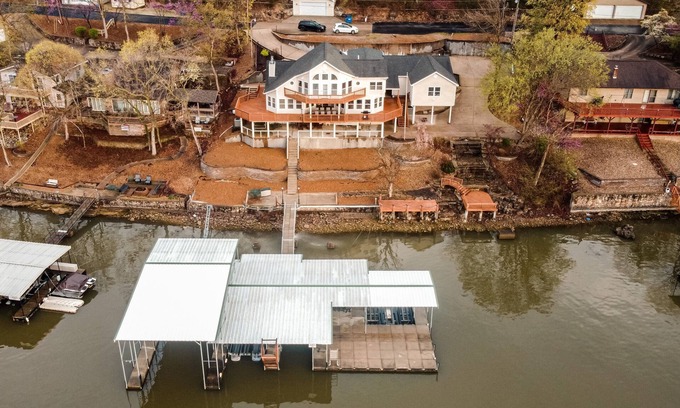 Rocky Mount House | Scenic Lakefront Retreat with Private Dock & Outstanding Views