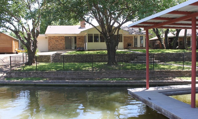 Granbury House | Lakefront Retreat with Dock, Pool, and Scenic Views