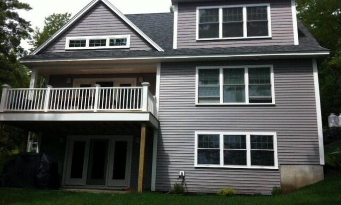 Waterboro House | Idyllic Lakehouse Retreat with Spa & Pool on Ossipee Lake