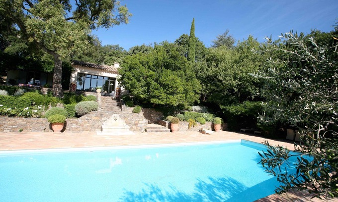 La Garde-Freinet House | Elegant Villa with Tennis, Pool & Oceanfront Views