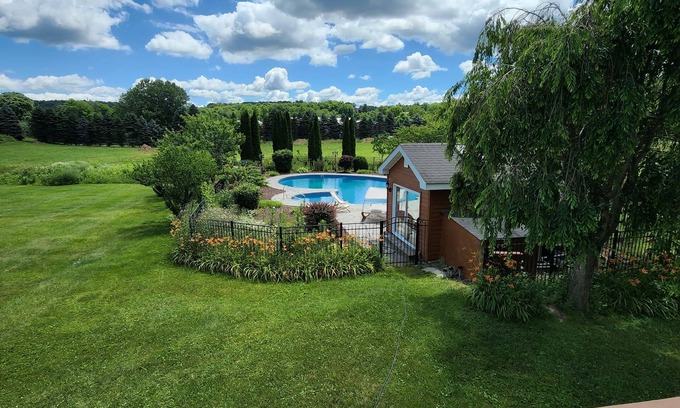 Clintondale Villa | Modern Villa Retreat with Pool, Hot Tub & Perfect Reviews