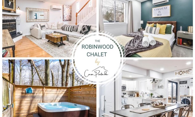 Tobyhanna Ski Chalet | Idyllic Mount Pocono Chalet with Hot Tub for Families