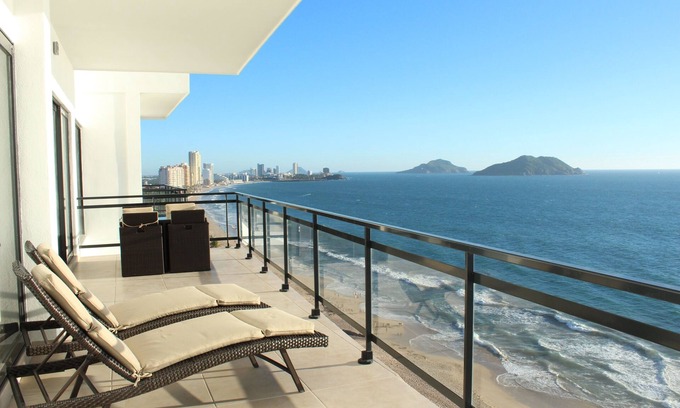 Mazatlan Condo | Stylish Beach Condo with Pool & Ocean View in Mazatlan