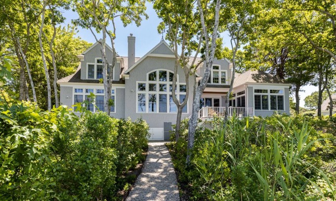 Little Neck Bay House | Elegant New Seabury Home with Ocean View & Spa Features
