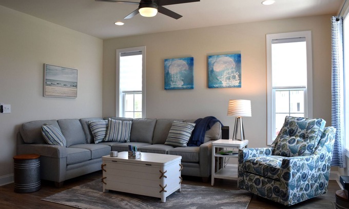 Sawgrass South House | Modern Townhome Near Rehoboth Beach with Ocean View & Pool