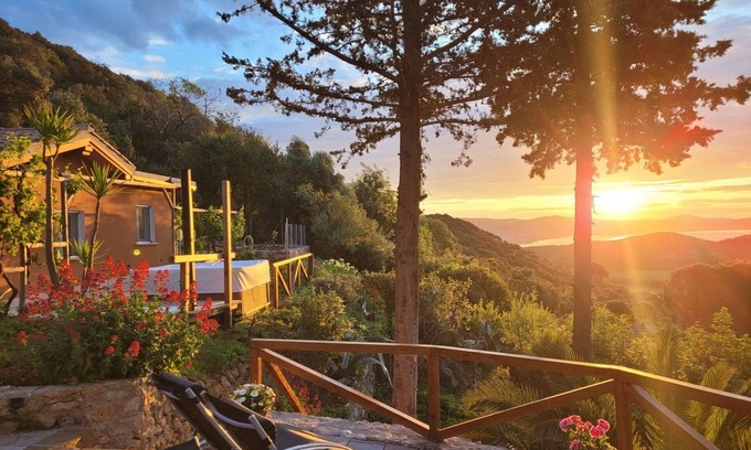 Monte Argentario House | Inviting Villa for 6 with Hot Tub, Ocean View & Pets Welcome