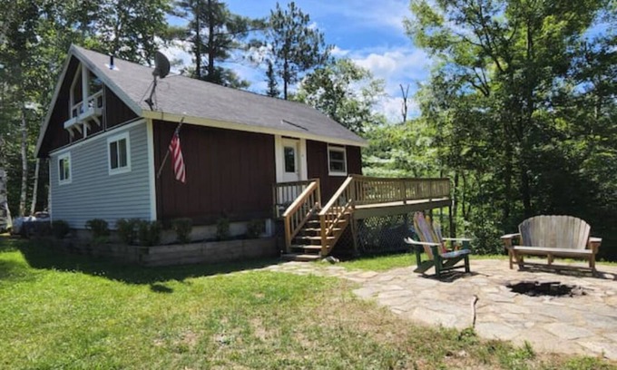 Bath House | Idyllic Home with Fire Pit and River Access, Rated 9.8/10