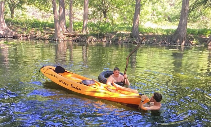Leakey House | Pet-Friendly Riverfront Retreat with Volleyball and Scenic Views