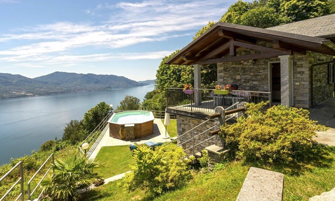 Trarego Viggiona House | Private Villa for 4 with Pool, Lake Views & Modern Amenities