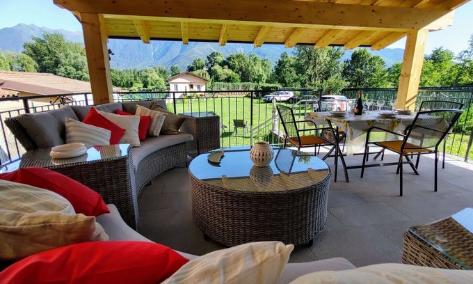 Prati Meriggi Villa | Private Villa for 7 with A/C, Lake View, and Spa Access