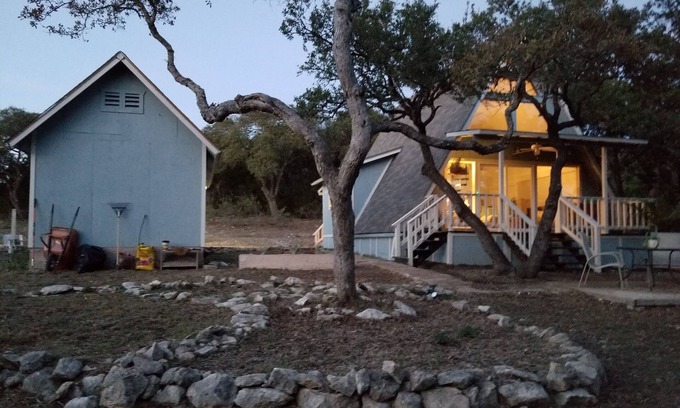 Spring Branch House | Renovated A-Frame with Scenic Water Views on 5 Acres