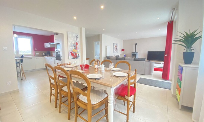 Plouescat House | Beachside Haven: Renovated Home with Ocean Views