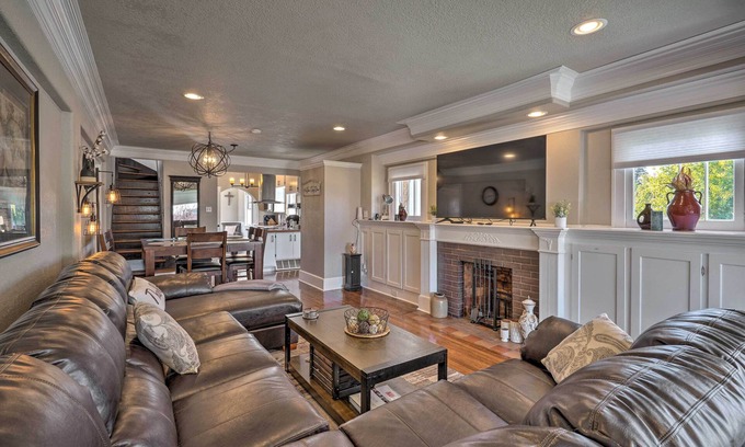 Pueblo House | Elegant Restored Victorian Home with Lake View & Spa