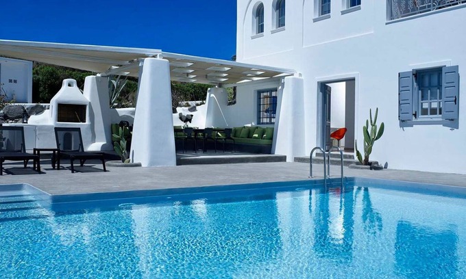 Pyrgos Villa | Picturesque Santorini Villa with Private Pool & Sea Views