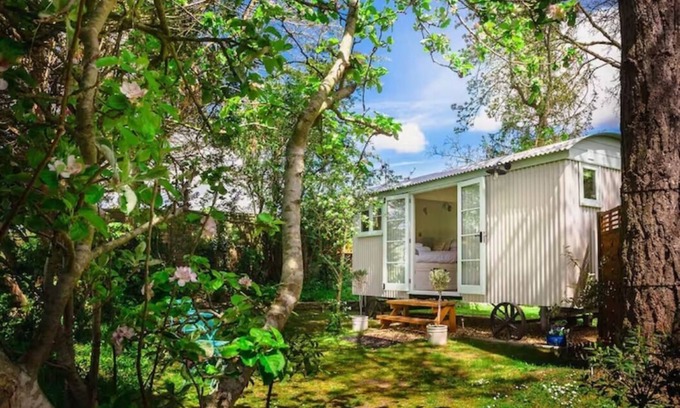 Netheravon Cabin | Cozy Shepherds Hut B&B Near Stonehenge with Free WiFi