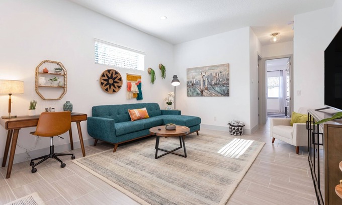 Palm Coast House | Modern Studio Retreat with Heated Pool & Ocean View