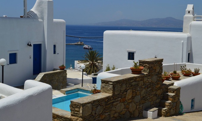 Mykonos House | Elegant Townhouse with Ocean View in Mykonos Town