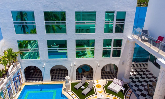 Ejidal Apartment | Elegant Versage Style Village with Oceanfront Views