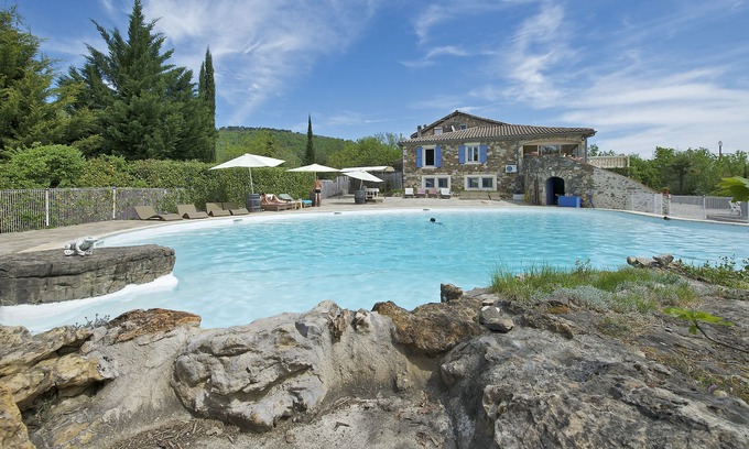 Molieres-sur-Ceze House | beautiful villa with 8 bedrooms and 22m pool 18m