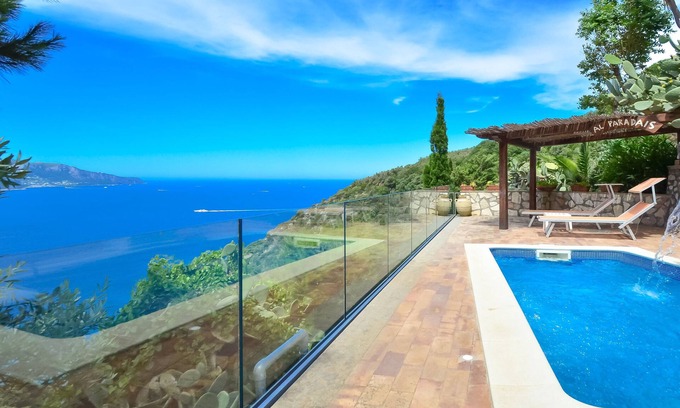 Termini Villa | Elegant Villa Bacco: Sea View, Pool & Garden Retreat