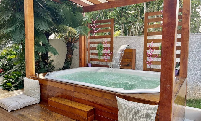 Balneario Praia do Pernambuco House | Elegant Villa with Spa & Pool, Steps from the Beach