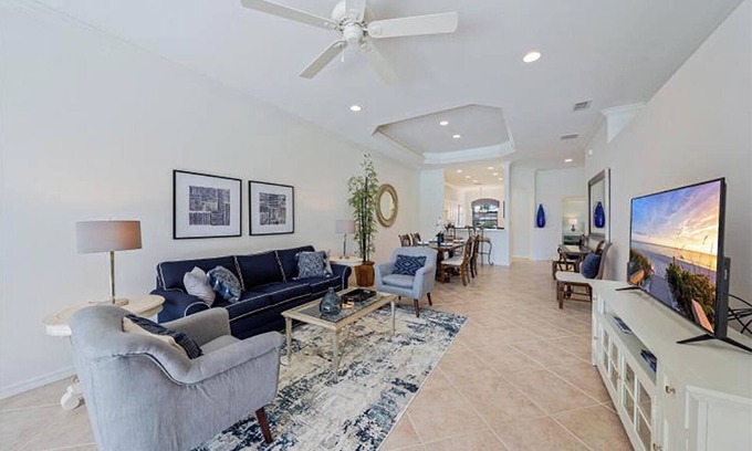 Caldecott Villa | Stylishly Furnished Retreat Near Beaches and Downtown Naples