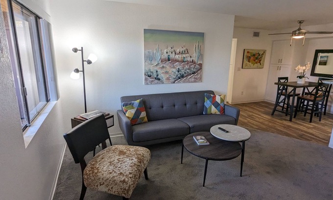 North Mountain Condo | Stylish Two-Bedroom Condo with Pool & Pet-Friendly Perks