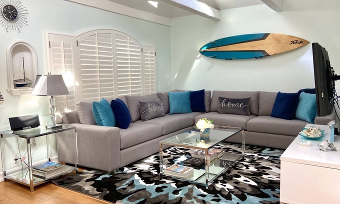 South Redondo House | Chic Beach House with Ocean View, Just Steps to the Shore