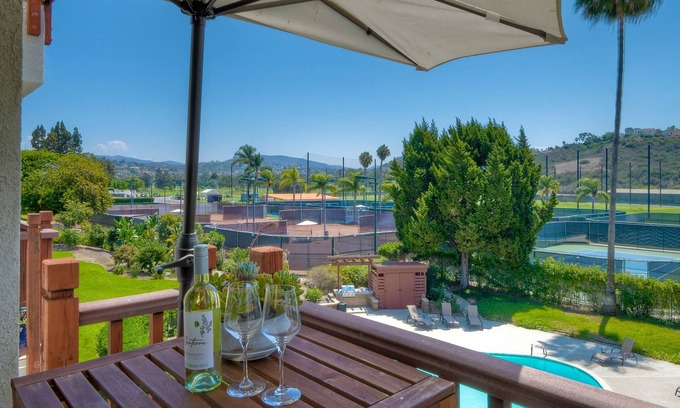 Carlsbad Condo | Remodeled Retreat with Pool View and Private Balcony Access