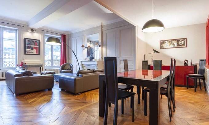 1st Arrondissement Apartment | Inviting Riverside Flat in Lyon for Up to 11 Guests