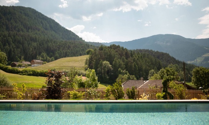 San Lorenzo di Sebato House | Cozy Castel Maurn Suite Copernicus with Mountain Views & Pool