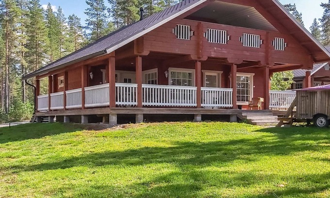 Lestijarvi House | Scenic Lake View Retreat at Beige 2 by Interhome