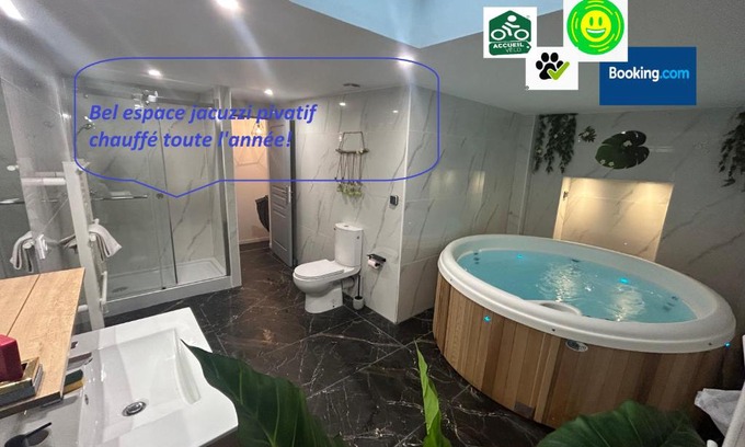 Sedan Apartment | Stylish Apartment Retreat with Hot Tub & Pet-Friendly Comfort