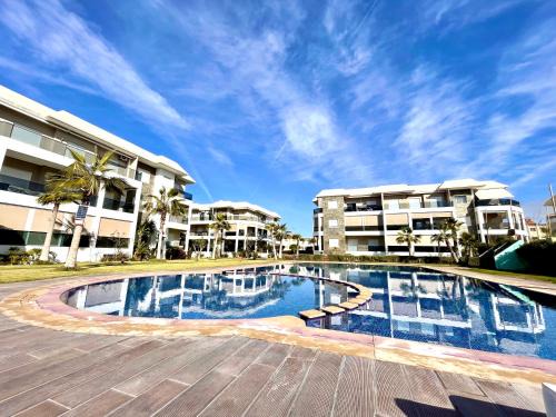 Sidi Rahal Apartment | Relaxing Oceanfront Retreat at AMWAJ Beach & Resorts