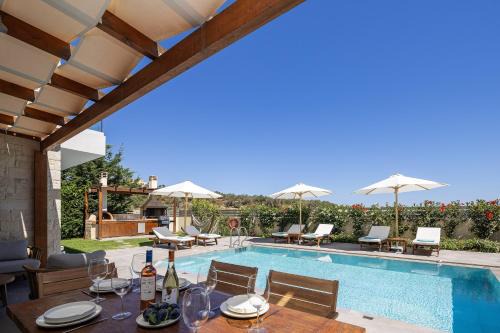 Vamvakopoulo Villa | Discover Belair Villas: Oceanfront Bliss with Pool & Hot Tub