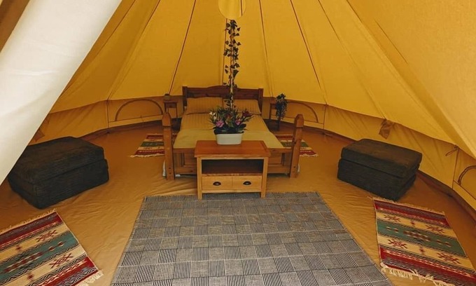 Mount Hawke RV Rental | Cozy Bell Tent with Kitchen - Pet Friendly Retreat