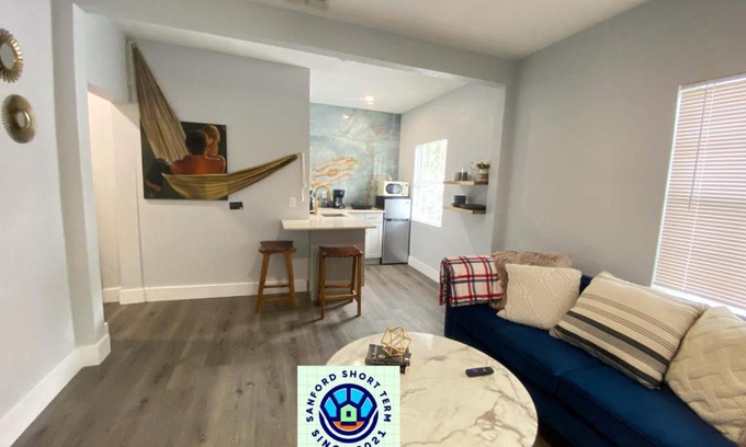 Sanford Apartment | Discover Bella Breeze: Pet & Child-Friendly Retreat