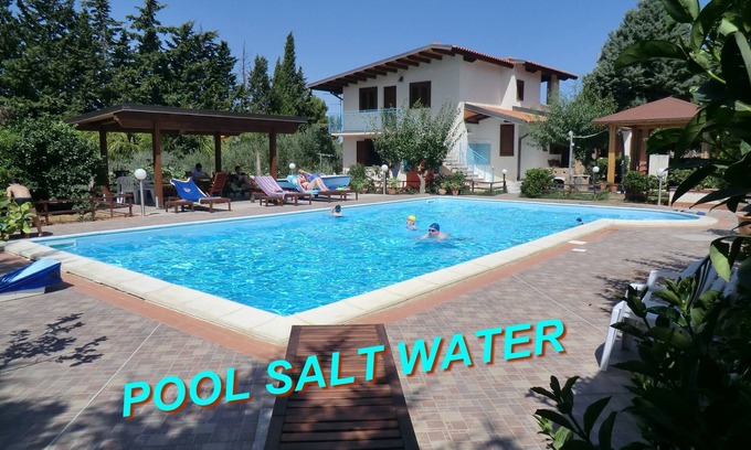 Partinico Villa | Discover Bella Home: Oceanfront Escape with Saltwater Pool