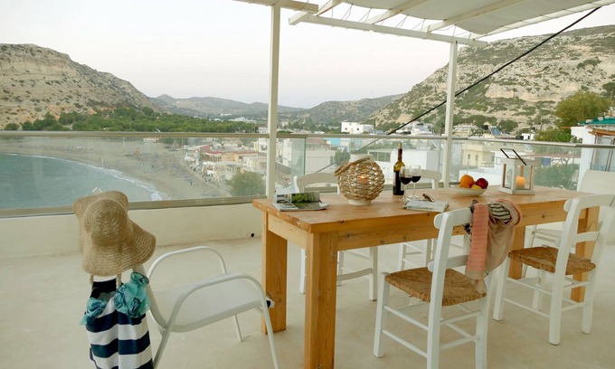 Matala House | Ideal Bella Vista Matala: Family-Friendly Oceanside Retreat