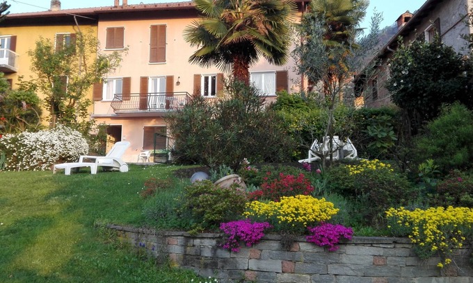 Porto Valtravaglia Apartment | Bellavista: Scenic Lake View with Balcony and Garden
