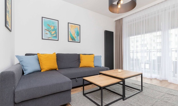 Gdynia Apartment | Comfortable Benisławskiego 8 in Gdynia with Balcony & Parking
