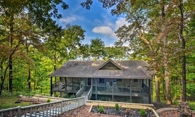 Tate Cabin | Inviting Bent Tree Cabin with Pool & Mountain Views