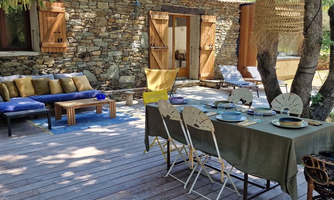 Barbaggio Villa | Experience Bergerie Baracco Argia with Pool and Ocean Views