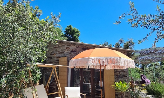 Val de Gilly Cabin | Serene Country House in Grimaud with Pool & Ocean Views