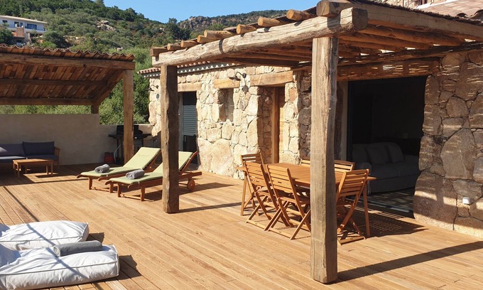 Pinarellu House | Discover BERGERIE STONE HOUSE with Private Pool & Ocean View