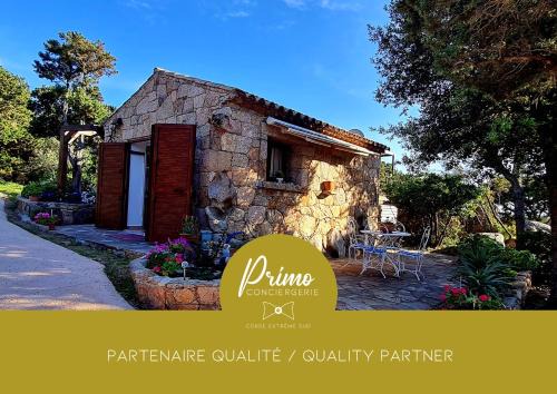 Pianotolli-Caldarello House | Bergerie: Breathtaking Ocean View and Private Beach Awaits