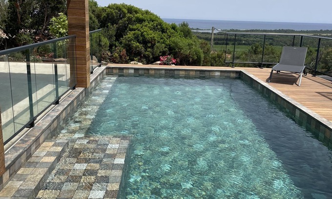 Ventiseri Villa | Relaxing Bergerie Vue Mer with Spa and Breakfast Included